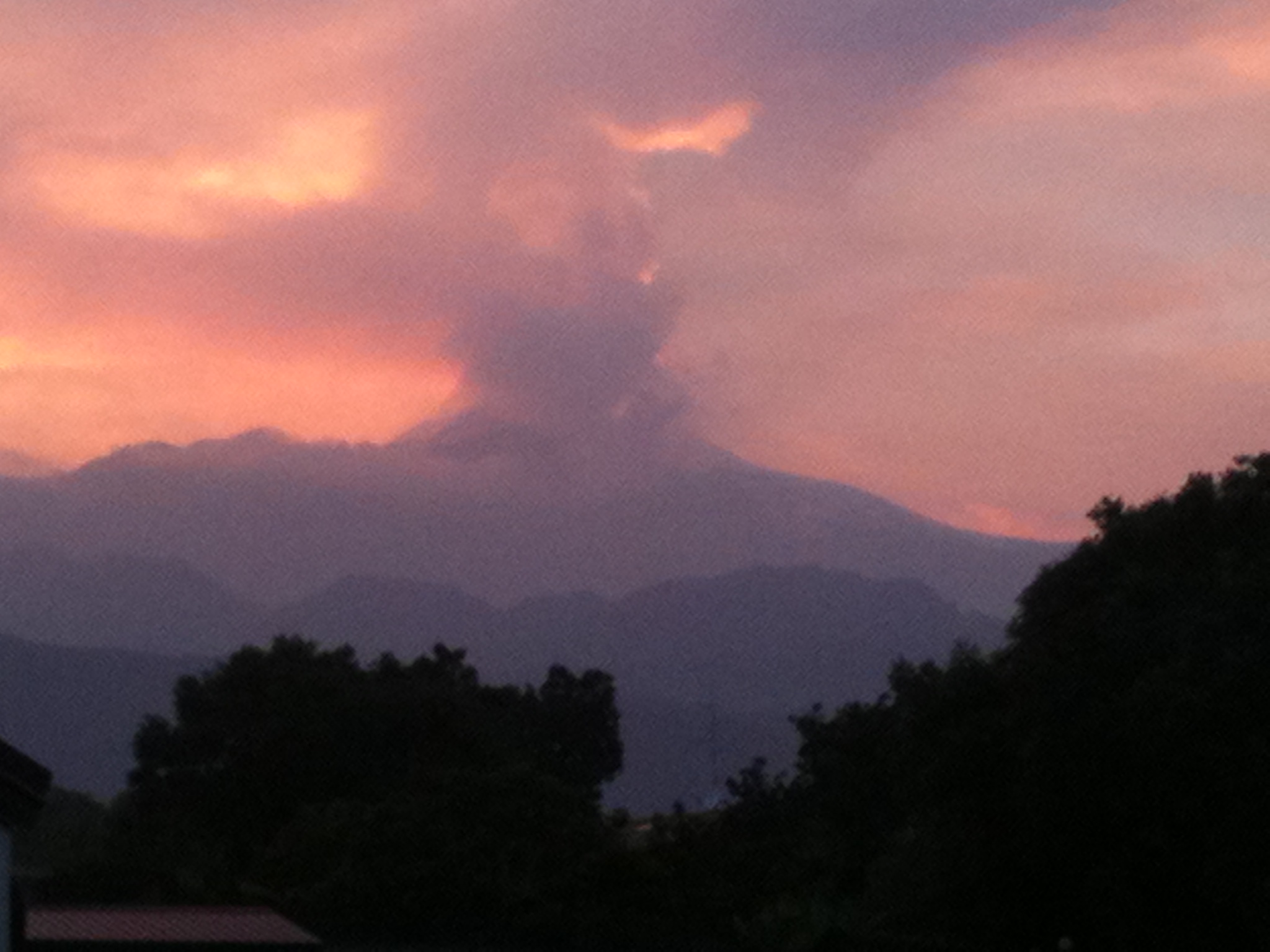 Mount Etna, the volcano visible from the Theological Academy